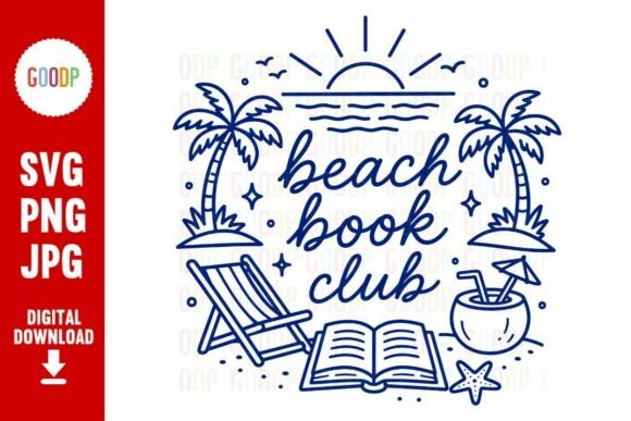 Download Beach Book Club Summer SVG - Club Collection