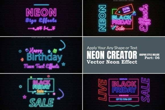 Download Neon Editable Vector Effect - Neon Collection