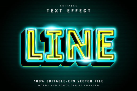 Download Neon Line Text Effect - Neon Collection