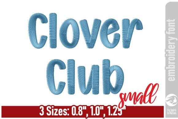 Download Clover Club Playful Embroidery Font - S - Club Collection