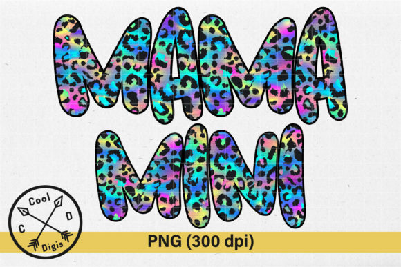 Download Mama and Mini Neon Leopard Mama Design - Neon Collection