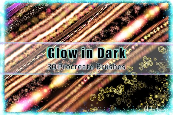 Download Procreate Brush Glow Neon Glitter Light - Neon Collection