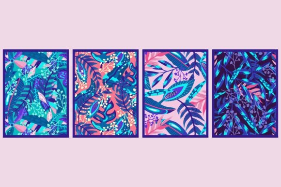 Download Canvas Tropical Neon Jungle Vector Set - Neon Collection