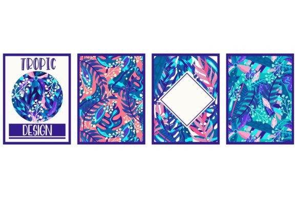 Download Canvas Tropical Set Neon Botanic Jungle - Neon Collection