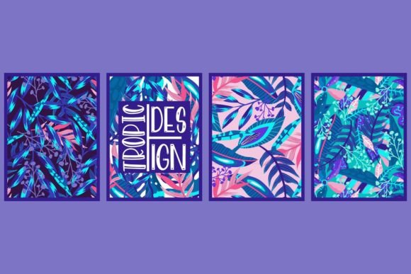 Download Canvas Tropical Set Neon Jungle - Neon Collection