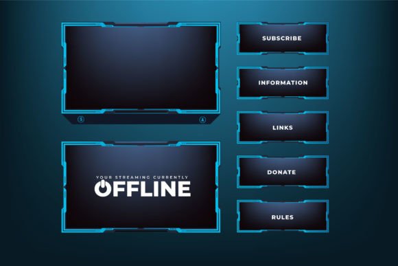 Download Online Screen Panel Border Design Vector - Border Collection
