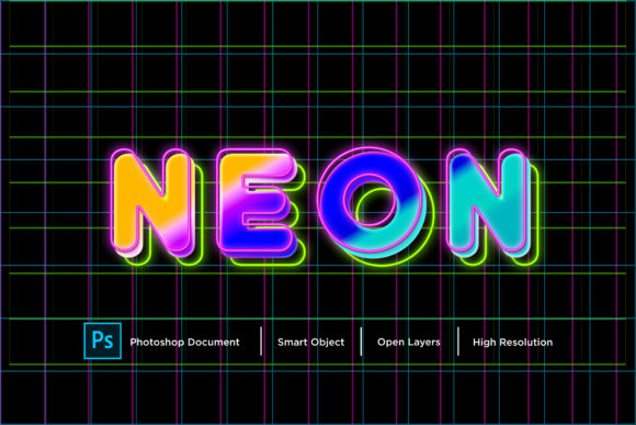 Download Neon Text Effect Layer Style - Neon Collection