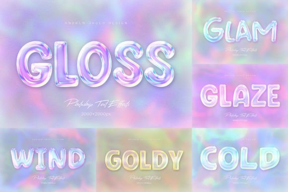 Download Glossy Text Effects - Glossy Collection