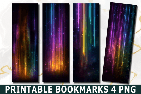 Download Neon Glow Abstract Laser Line Bookmark - Neon Collection
