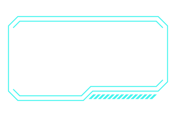 Download Hud Frame Neon Line Border. Futuristic D - Border Collection