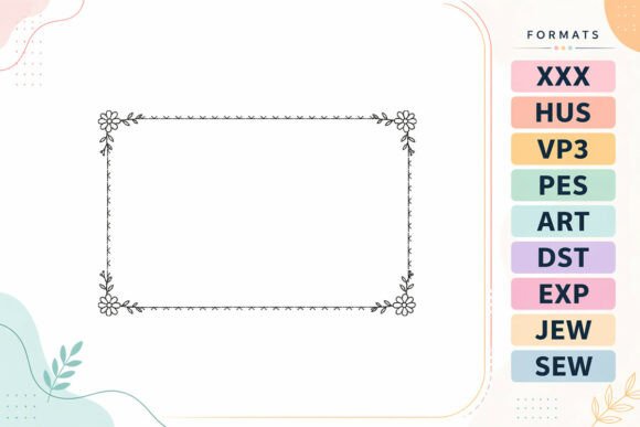Download Floral Frame Border Rectangle - Border Collection